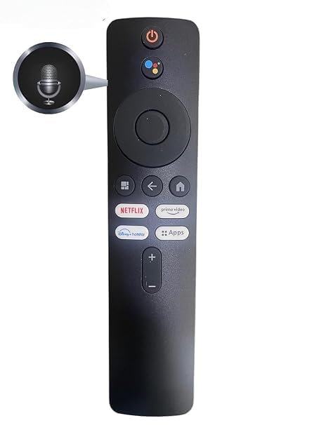 Smartby Remote Control Compatible with Mi All Model Smart 4K LED TV with Voice Control and Bluetooth Connectivity.