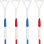 plastic tongue cleaner Fights Bad Breath & Oral Health Care Improved Taste Sense for fresh people of india for adult & children Flexible Handle Easy to Use pack of 4
