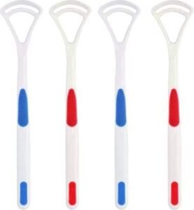plastic tongue cleaner Fights Bad Breath & Oral Health Care Improved Taste Sense for fresh people of india for adult & children Flexible Handle Easy to Use pack of 4