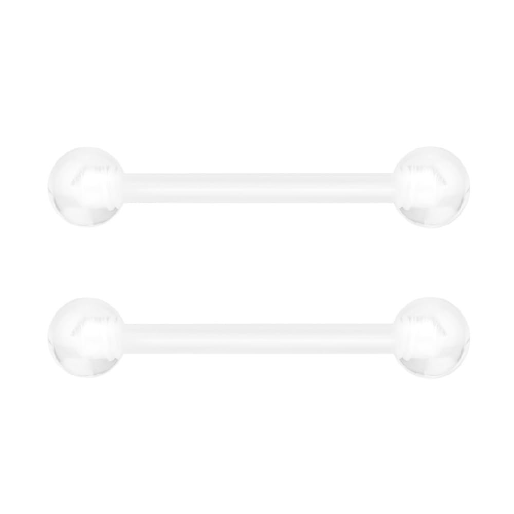 Forbidden Body Jewelry 14G -16G Hospital Grade PTFE Flexible Piercing Retainers for Pregnancy, MRI, Surgery & More