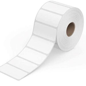 True-Ally 50×25 Direct Thermal Barcode Label Sticker – 2 x 1 inches – 50mm x 25mm – 1000 Labels Per Roll – White Self Adhesive Sticker for Printing Barcoding (1 Roll per Pack (1000 Labels))