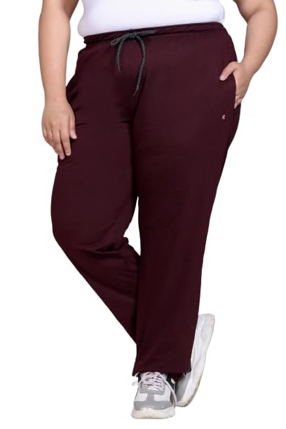 CUPID Women’s Cotton Track Pants Regular Fit Lounge Wear Gym Joggers Sports Trouser Night Pants for Ladies