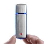 8GB Digital Eztecpro 580 Hours Voice Activated Sound Audio Recorder Dictaphone with Playback, MP3 Player, Password, Variable Speed for Lectures (Blue-8GB)