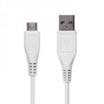 MYVN Fast Charging USB-A to Micro USB Cable (1m) | Compatible with Vivo & Android Smartphones -Only Cable (White)