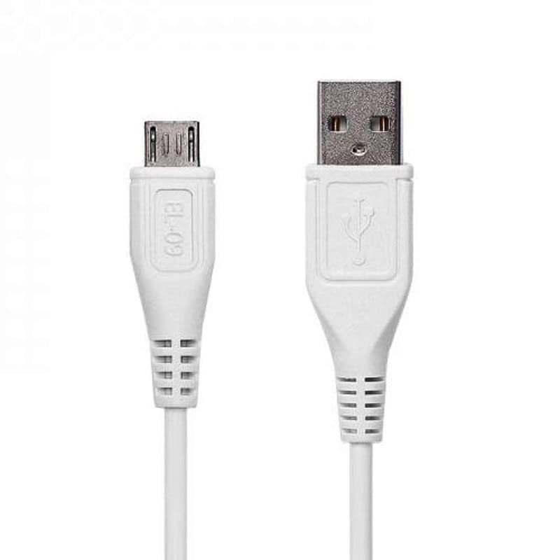 MYVN Fast Charging USB-A to Micro USB Cable (1m) | Compatible with Vivo & Android Smartphones -Only Cable (White)