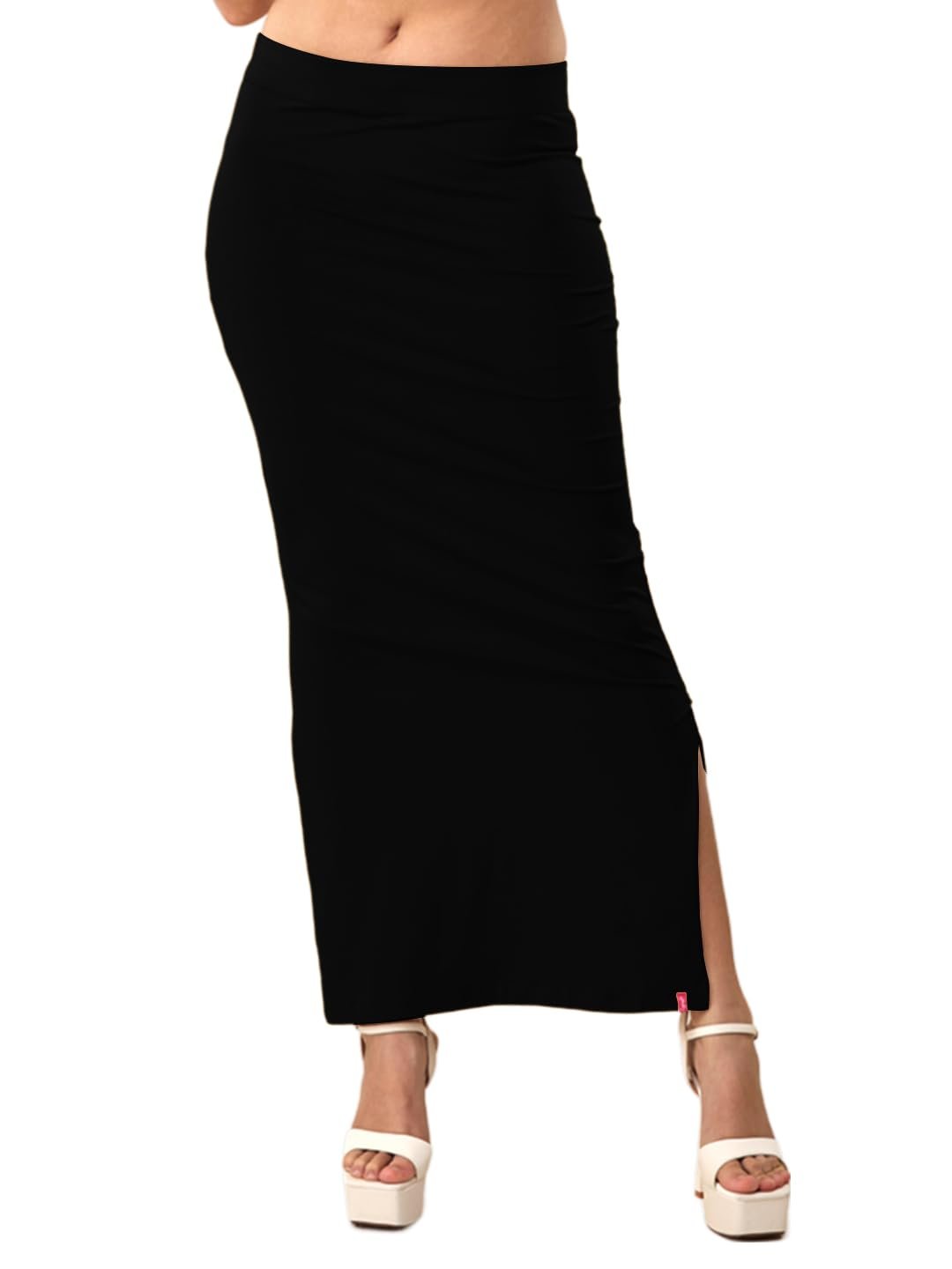 Lyra Women’s Cotton Blend Petticoat with Side Slit for Tummy Shaping