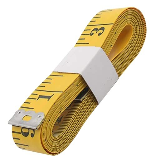 IONIX 150 cm Flexible Measuring Tape for Body, Tailoring, Sewing & Dress Making, Yellow, Pack of 1