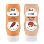 Veeba Salad dressings Combo – Chipotle Southwest, 300g and Thousand Island Dressing, 300g – Pack of 2