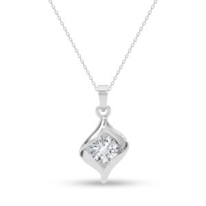 CLARA 925 Silver Mia Pendant Earrings Chain Bracelet Ring for Women & Girls