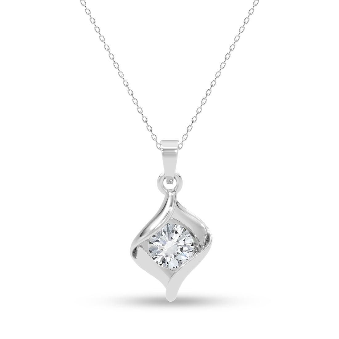 CLARA 925 Silver Mia Pendant Earrings Chain Bracelet Ring for Women & Girls