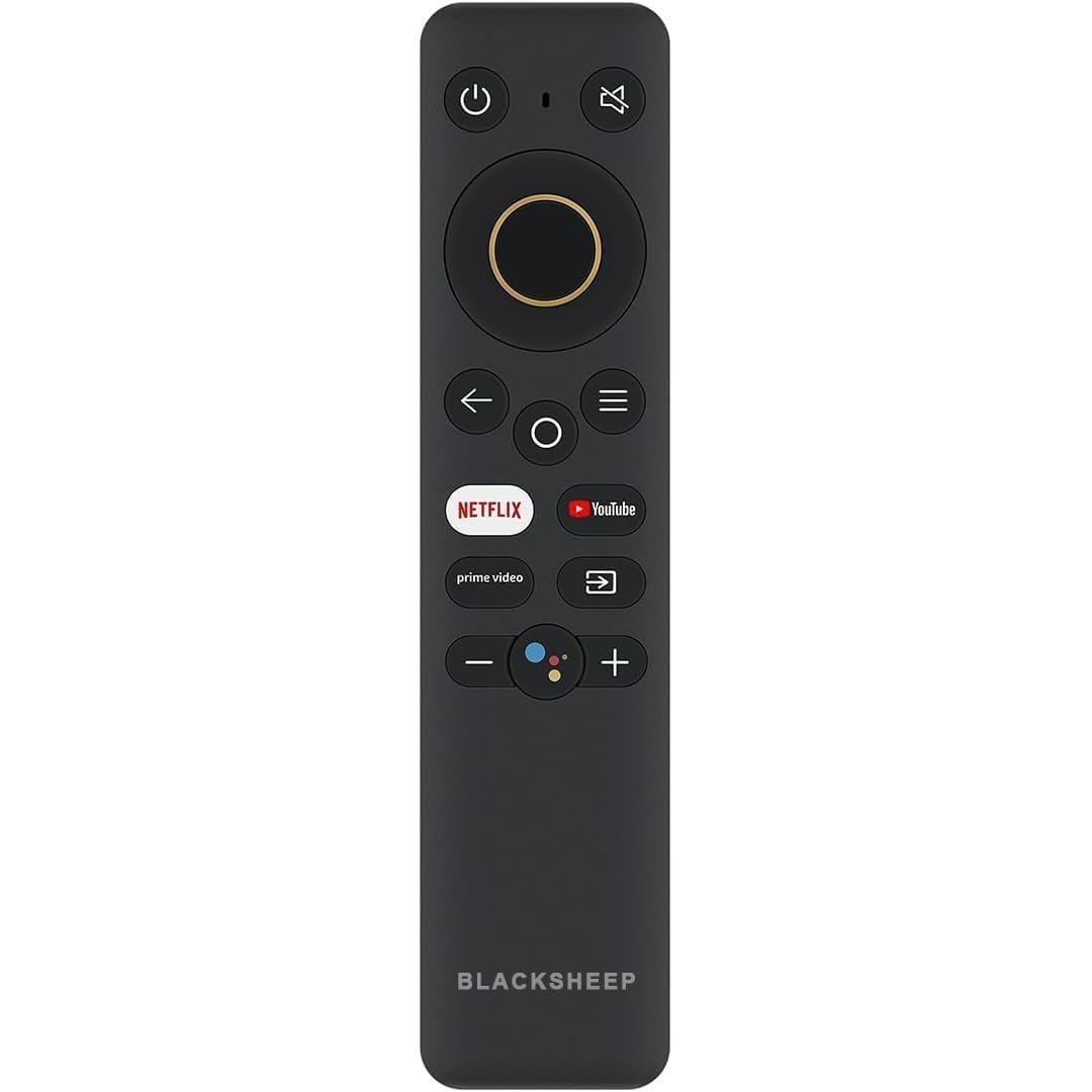 RAVIAD Infrared Remote Control for Realme Smart 4K Android LED OLED QLED TV Replacement for Original realme Remote with Netflix, Prime Video and YouTube Hot Keys – Non Voice