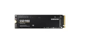 Samsung 980 SSD 1TB PCle 3.0×4, NVMe M.2 2280, Internal Solid State Drive, Storage for PC, Laptops, Gaming and More, HMB Technology, Intelligent Turbowrite, Speeds of up-to 3,500MB/s, MZ-V8V1T0B