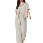 TOPLOT Women’s Jumpsuit Co-ord Set | Soft Breathable Feel | Comfortable Fit with Easy Movement | Stylish One-Piece Outfit Design | Perfect for Casual & Travel (5225)