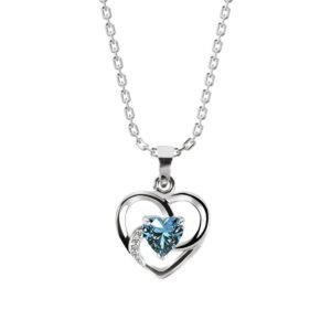 Clara 925 Silver Olesya Heart Pendant Earrings Chain Bracelet Ring Anklet