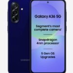 Samsung Galaxy A36 5G (Dark Blue, 8GB RAM, 128GB Storage) | Snapdragon 6 Gen 3 Octa-Core Processor | 50MP + 8MP AI Dual Camera | 12MP Front Camera | 6.7-inch FHD+ Super AMOLED 120Hz Display |