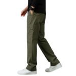 Cargo for Men | Cotton Cargo Pant | Lower for man | Elastic Drawstring Waist Straight Fit Bottoms | Comfortable Breathable Cargos for Casual, Office Wear