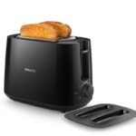 Philips HD2582/90 Two Slice Pop-Up Toaster With Bun Warmer | 830 Watts, Black