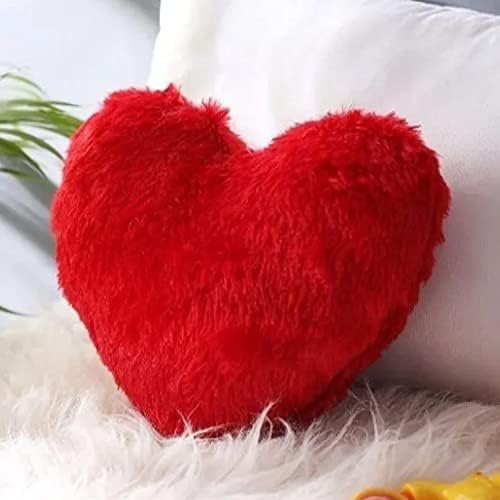 Niku Heart Shape Cushion Pillow Valentine Gift for Girlfriend Boyfriend Couples Husband and Wife Valentine’s Day Love Valentine Gift Item (12″X12″)