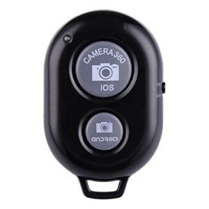 RC03 PRO Remote Shutter Release Bluetooth Camera Control for iOS and Android Smartphone Tablet (Black)