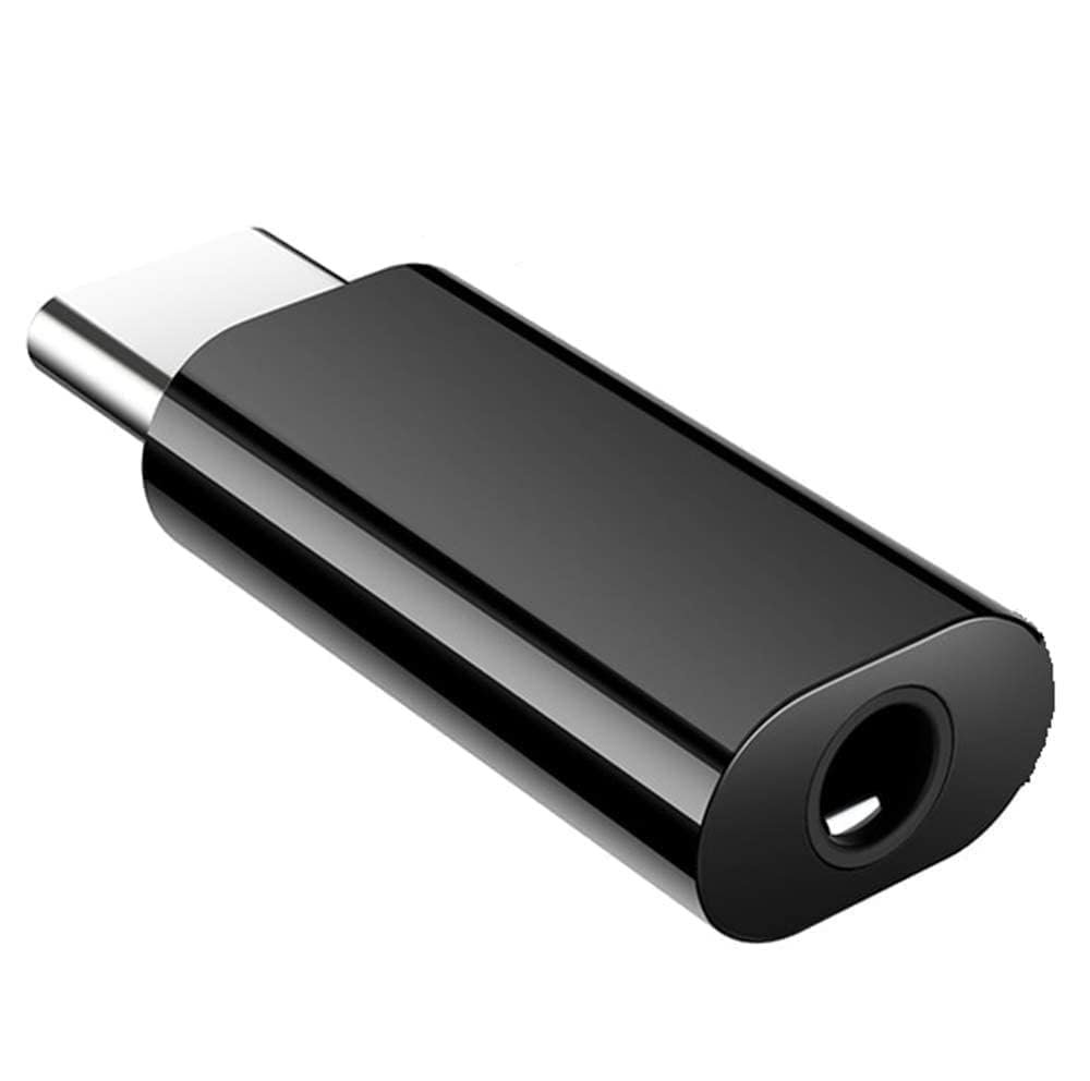 One Plus USB-C to 3.5mm Headphone Jack Adapter | Type-C to AUX Audio Converter for OnePlus, Xiaomi, Realme, Vivo (NOT for Samsung/iPad/Pixel) – Black
