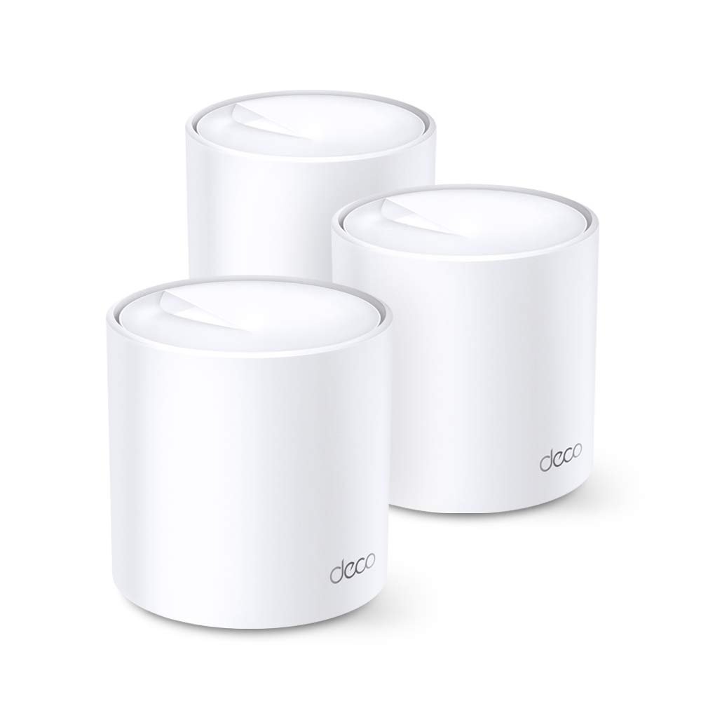TP-Link Deco X20 Dual Band Next-Gen Wi-Fi 6 Mesh, AX1800 Whole Home WiFi System, Covers up to 5800 Sq. Ft,Replaces Routers and WiFi Extenders,Parental Control,Compatible with Alexa(3-Pack)(1800 mbps)