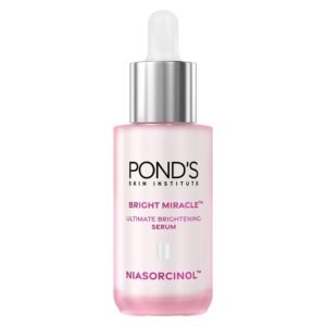 Pond’s Bright Miracle Ultimate Brightening Serum with Niasorcinol | 30X better than Vitamin C | For Visibly Brighter, Spot-Free Skin in 1 Week | Lightweight & Fast Absorbing | 15ml