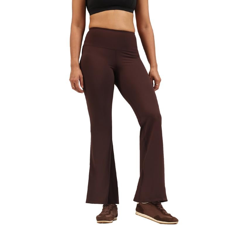 BlissClub Ultimate Flare Pants Lite Regular for Women Upto 5’4 ft | High Waist Trousers and Formal Pants for Office wear | Comfortable fit