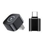 CarDock Wired to Wireless CarPlay & Android Auto Adapter | USB-A Plug with USB-C Converter | Dual-Band WiFi 2.4G/5G | Bluetooth 5.0 | Plug & Play for Car Infotainment Systems (Black)