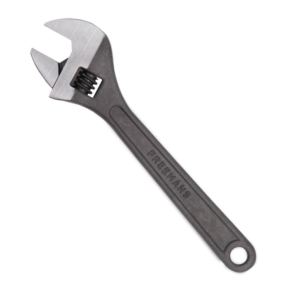 FREEMANS 6″ Phosphate Finish, Anti-Corrosion Adjustable Wrench Spanner, Adjustable Wrench for All Nut Sizes, Easy to Grip Wrench, Universal Wrench, Plumbing Tool (6-Inch)