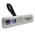 Ceptics Digital Luggage Weighing Scale with LCD Display, 50 Kg Capacity Portable Weight Machine for Travel Bags & Suitcases, (Metallic Silver)
