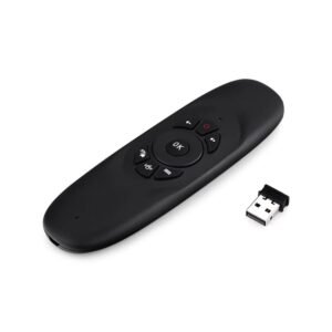 R1 Air Mouse Wireless Remote with Keyboard, Rechargeable 2.4GHz