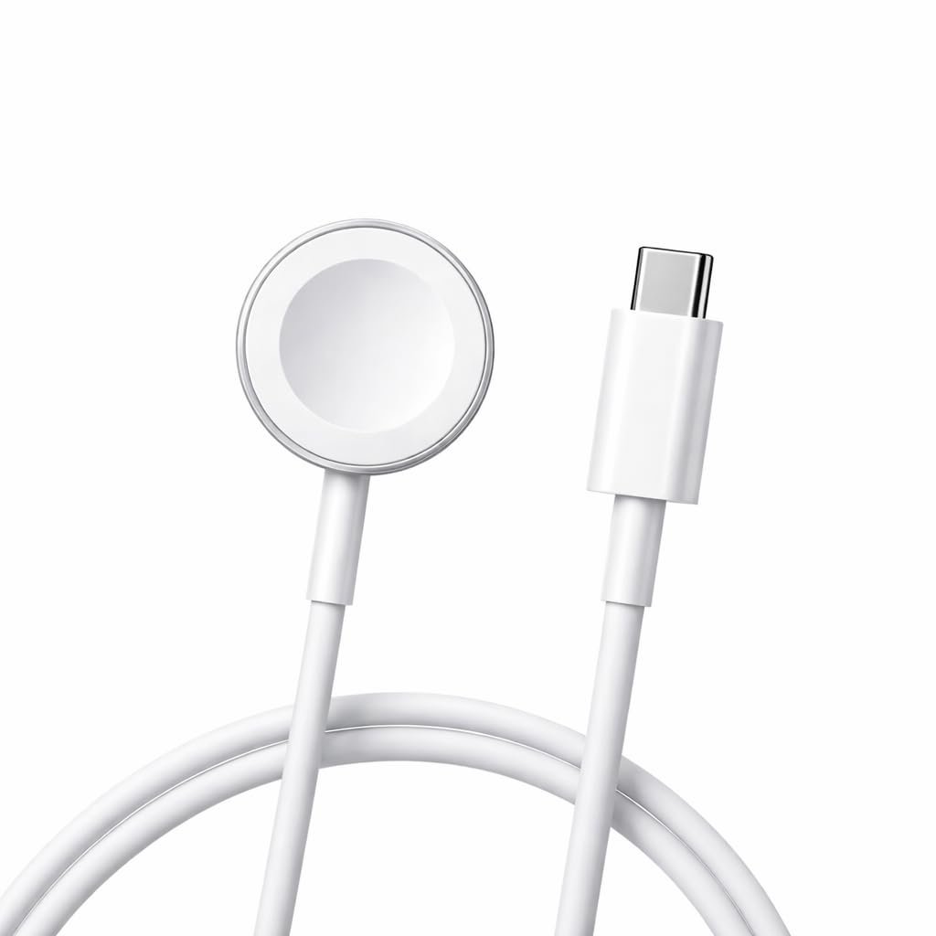 Thunder Eagle iWatch Charger Cable, 3FT USB C to Magnetic Wireless Fast i-Watch Charging Cord, Compatible with Watch Series Ultra/9/8/7/6/SE/SE2/5/4/3/2