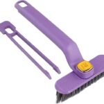 Kmils Multi-Function Bathroom Plastic Cleaning Brush,Tiles Cleaning Brush,Hard Bristle Rotating Crevice Gap Cleaning Brushes For Bathroom,Floor Cleaner Brush(Multi Colour)