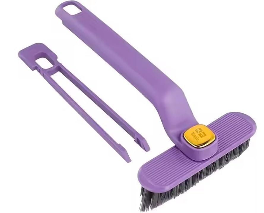 Kmils Multi-Function Bathroom Plastic Cleaning Brush,Tiles Cleaning Brush,Hard Bristle Rotating Crevice Gap Cleaning Brushes For Bathroom,Floor Cleaner Brush(Multi Colour)