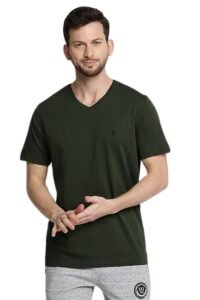 Van Heusen Cotton Blend Men T-Shirt, Regular Fit