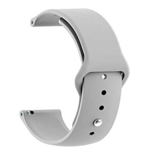TECHONTO 22MM Watch Band Strap with Rust Free Button Compatible with Boat Xtend, ColorFit Ultra/Ultra 2, Amazfit GTR (47mm)/ GTR 2E, One Plus(46mm), Galaxy Watch 3 45mm, Realme S/S Pro