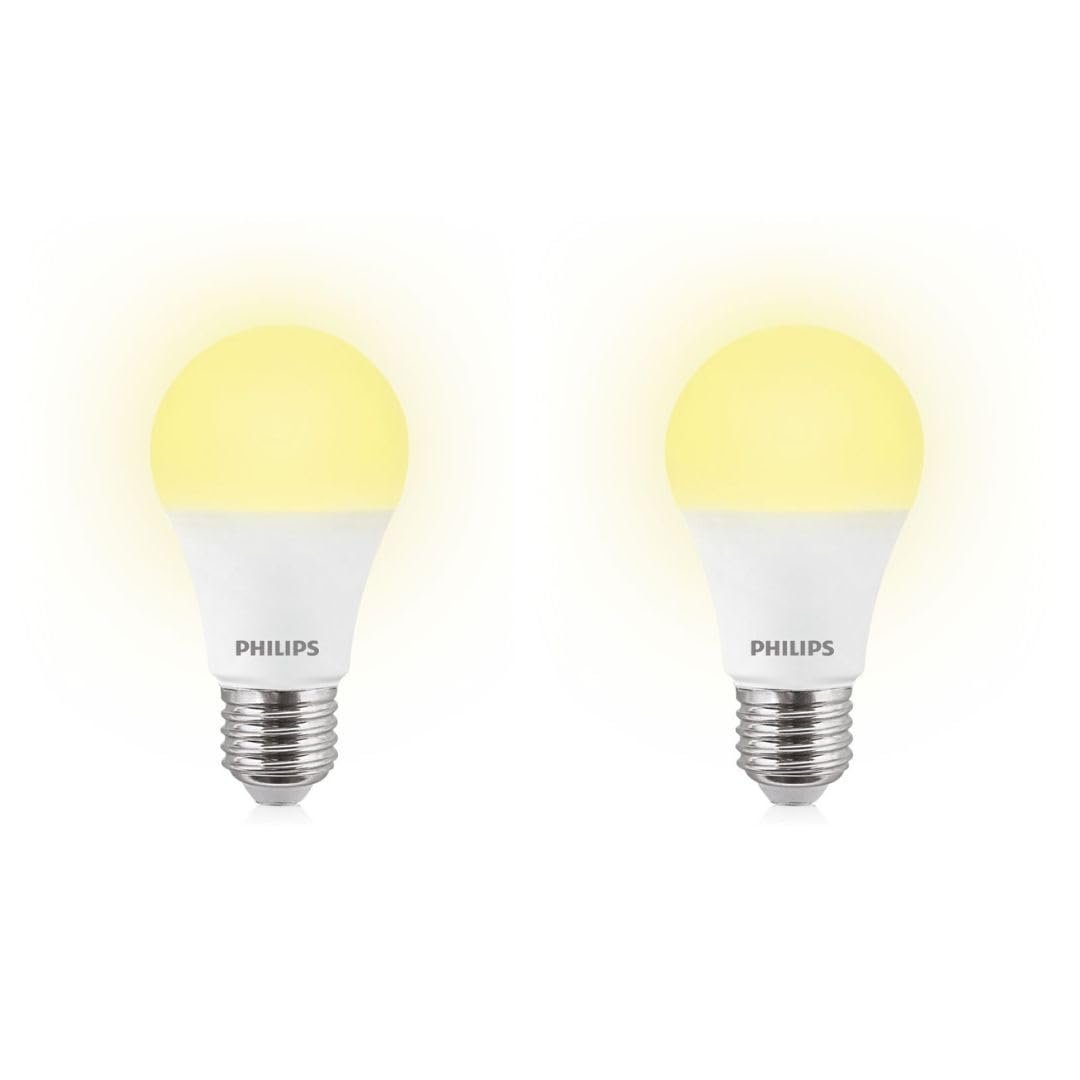 Philips Base E27 12-Watts LED Bulb (Golden Yellow,Pack of 2)