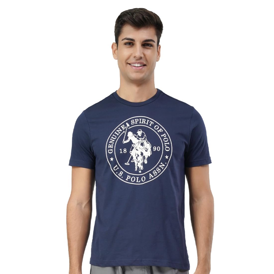 U.S. Polo ASSN. Men’s I643 Comfort Fit Printed Lounge Cotton T-Shirt