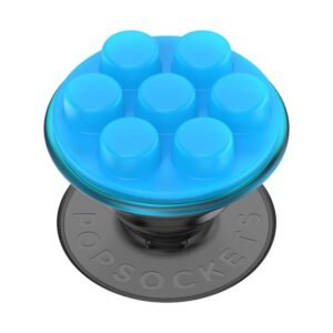 ​​​​PopSockets Phone Grip with Expanding Kickstand, Playfull, Popout- Translucent Popper Electric Blue