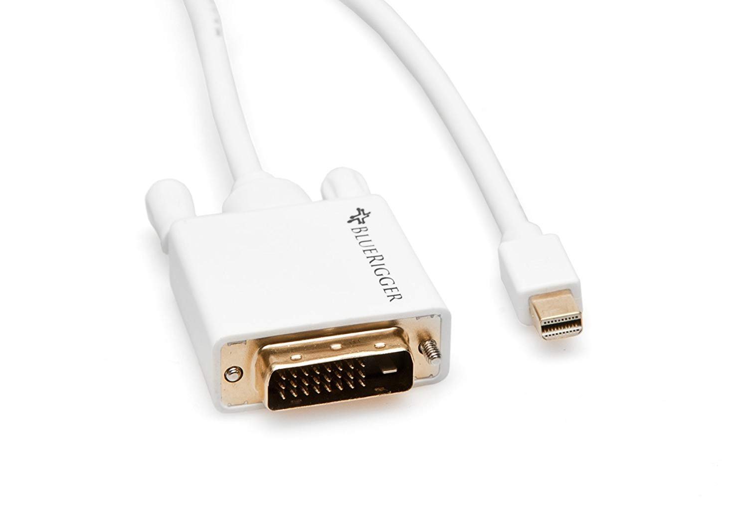 BlueRigger Mini DisplayPort (Mini DP) | Thunderbolt to DVI Male Adapter Cable (6 Feet)