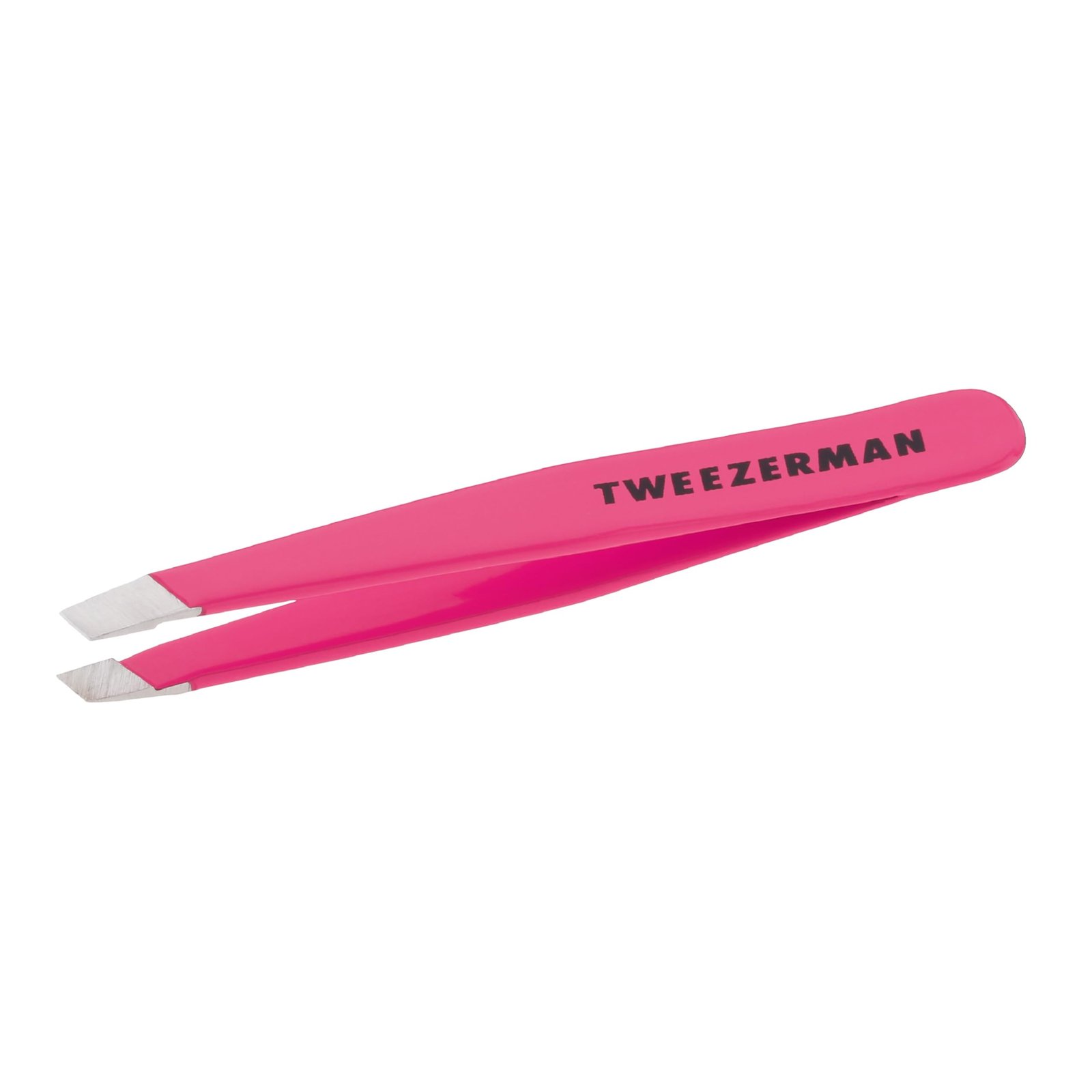 Tweezerman Mini Slant Tweezer, Flamingo Pink