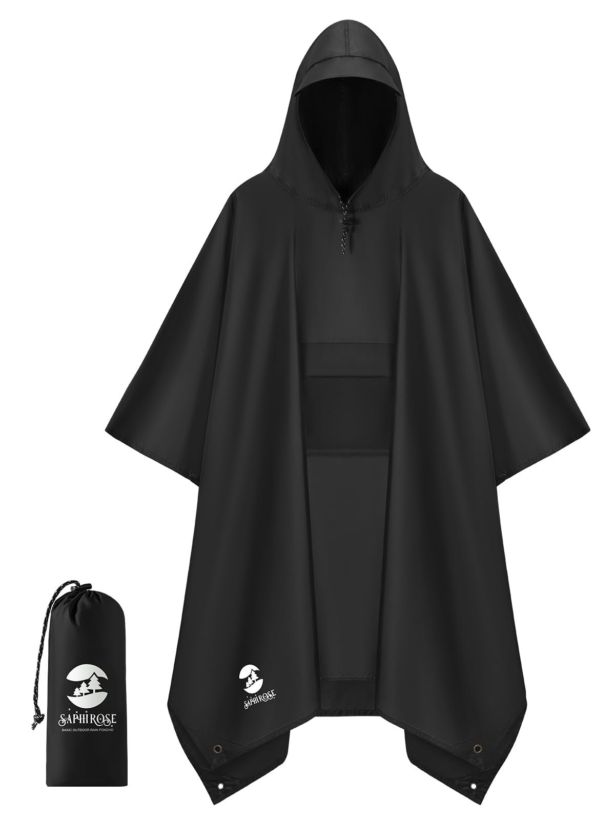 SaphiRose Rain Poncho Waterproof Raincoat Size Leaf Camouflage
