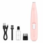 Pet Paw Hair Trimmer for Dogs & Cats with LED Light, Waterproof Rechargeable Pet Razor, Low Noise Electric Paw Clipper for Trimming Paws, Ears, Face & Sensitive Areas, Cordless Grooming Shaver
