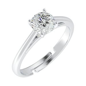 Clara 925 Sterling Silver Franco Adjustable Ring Gift for Women & Girls