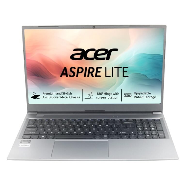 Acer Aspire Lite, AMD Ryzen 3-5400U, 8 GB RAM, 512 GB SSD, Full HD 15.6″/39.62 cm, Windows 11 Home, Steel Gray, 1.59 KG, AL15-41, Premium Laptop