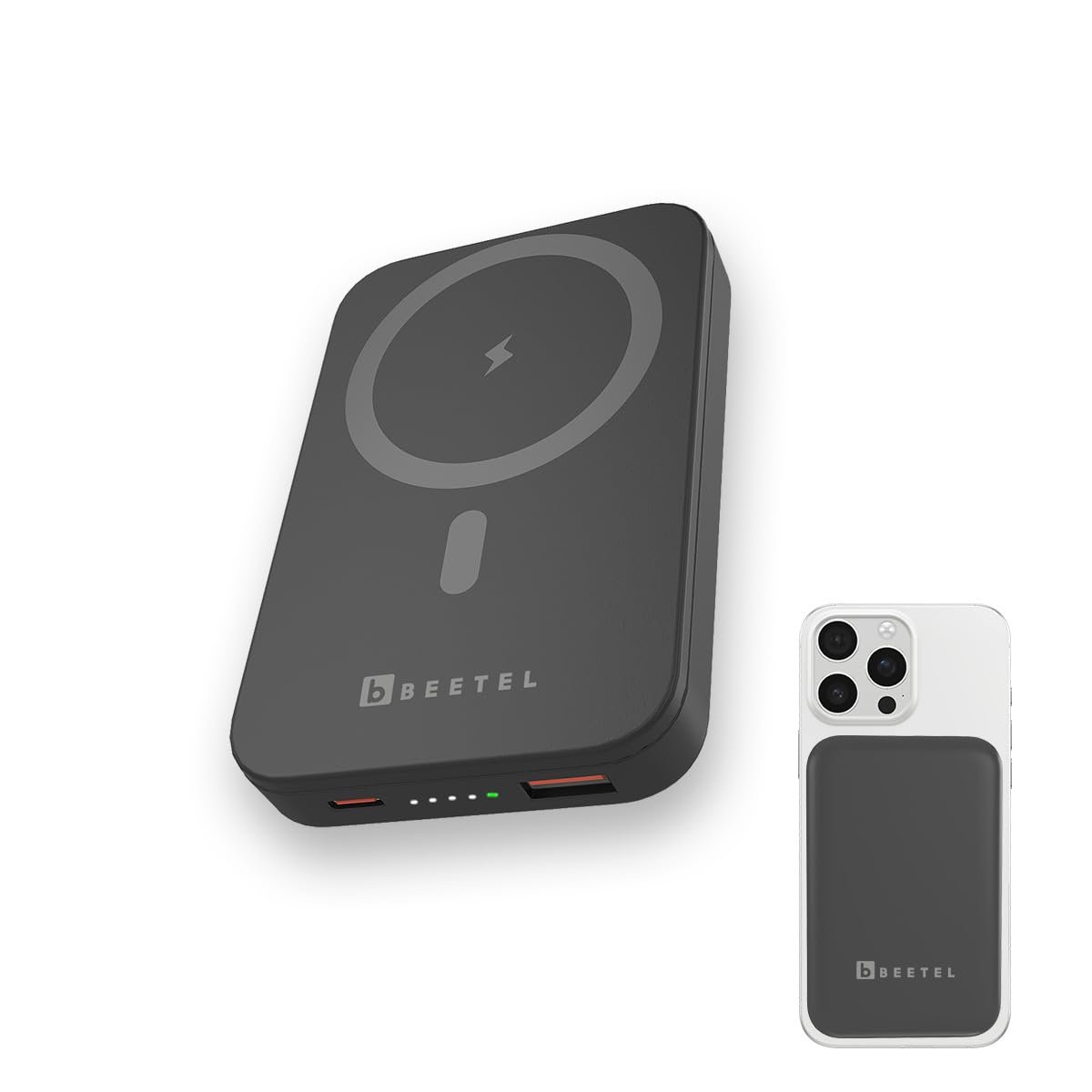 Beetel MagVibe Series WR10Magsafe 10000mAh Magnetic 15W Wireless Power Bank