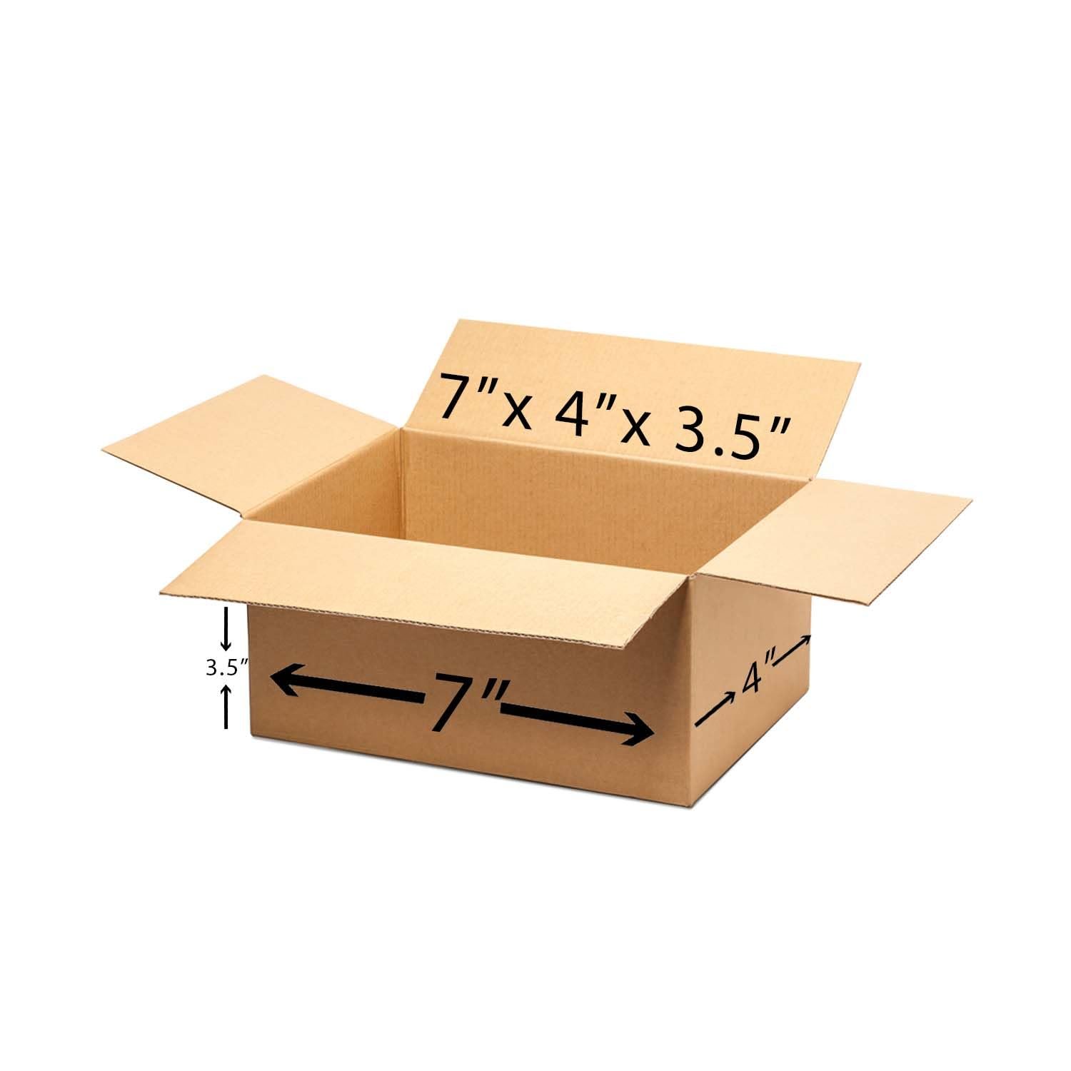 BonKaso 3 Ply Corrugated Boxes for Packaging | 7″x4″x3.5″ (Pack of 20) | Brown Cardboard Packing Boxes for Shipping, Moving & Storage | Carton Box for Courier & Goods Transportation
