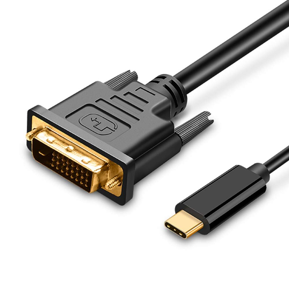 UPGROW USB C to DVI Cable 4K@30Hz Thunderbolt to DVI Cable 4FT USB Type-C to DVI Female Support 2017-2020 MacBook Pro,Surface Book 2, Dell XPS 13,Galaxy S10