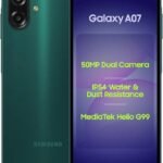 Samsung Galaxy A07 LTE (Green, 4GB RAM, 64GB Storage) | 50MP Dual Camera | 6.7 Inch HD+ Display | 90Hz Refresh Rate | MediaTek Helio G99 (6nm) | IP54 | 6 Gen OS Upgrade and Security Update