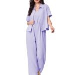 TOPLOT Women’s Jumpsuit Co-ord Set | Soft Breathable Feel | Comfortable Fit with Easy Movement | Stylish One-Piece Outfit Design | Perfect for Casual & Travel (5225)